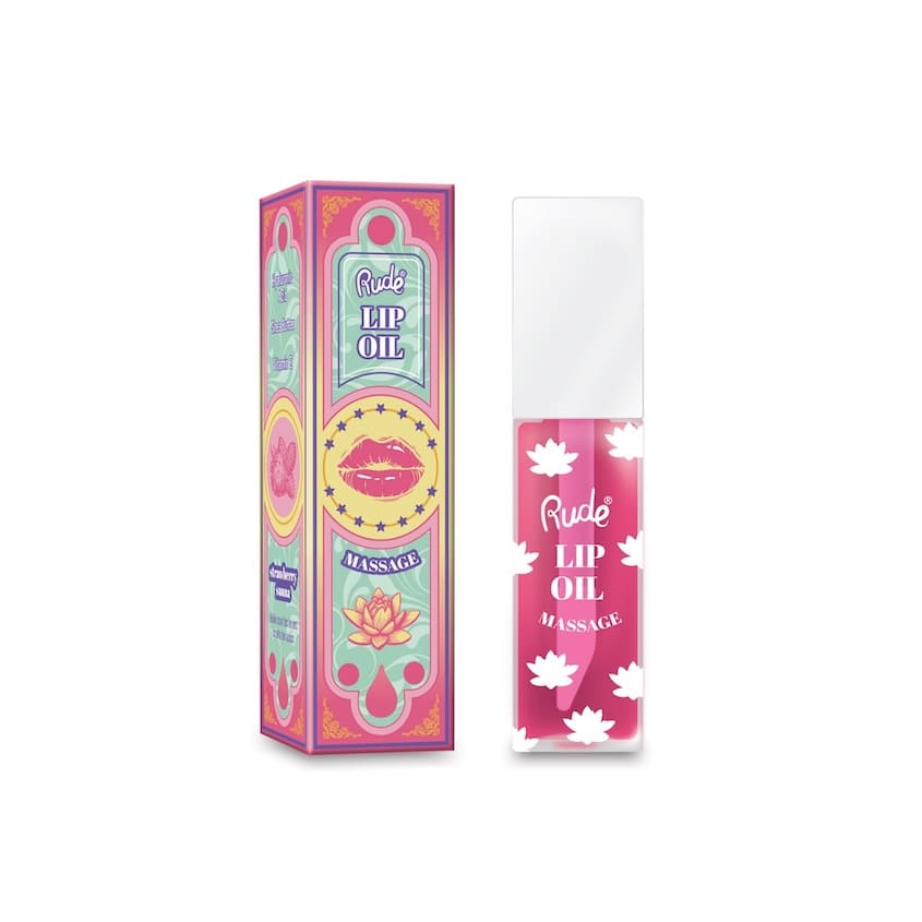 RUDE LIP OIL MASSAGE STRAWBERRY SAUNA 5ML