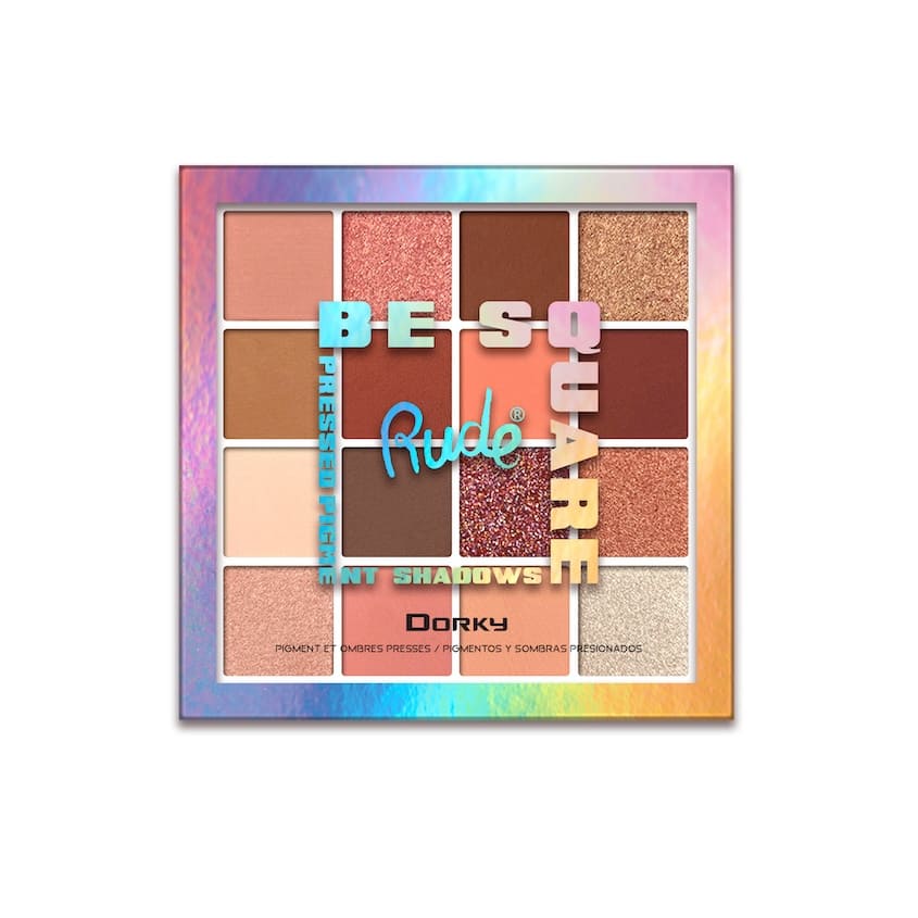 RUDE BE SQUARE PRESSED PIGMENTS & SHADOWS DORKY 21,6G