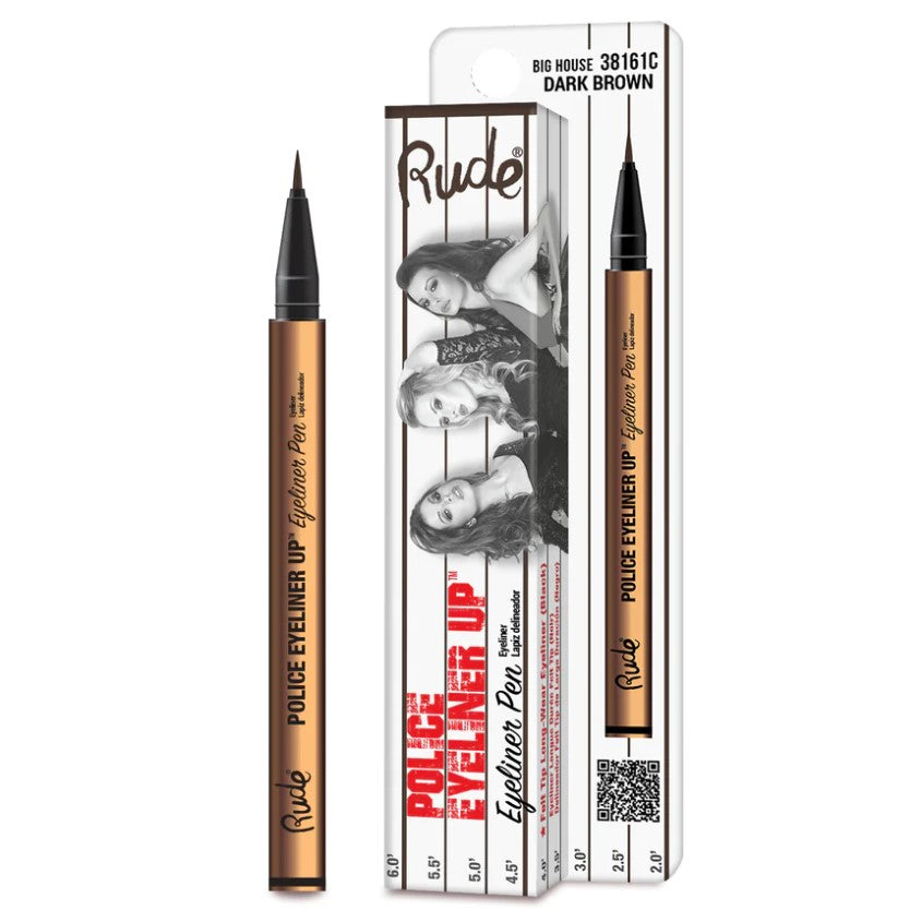RUDE قلم تحديد العيون بوليس آيلاينر أب