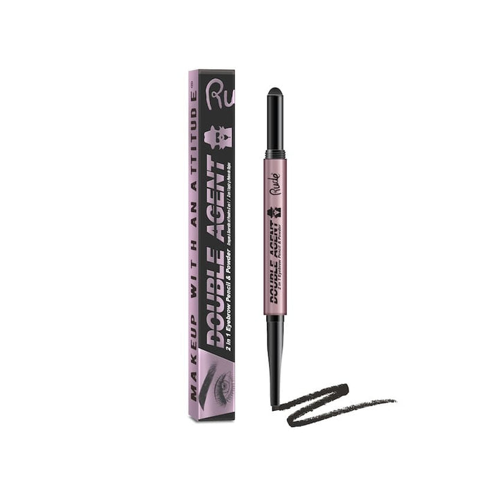 RUDE Double Agent 2 In 1 Eyebrow Pencil & Powder