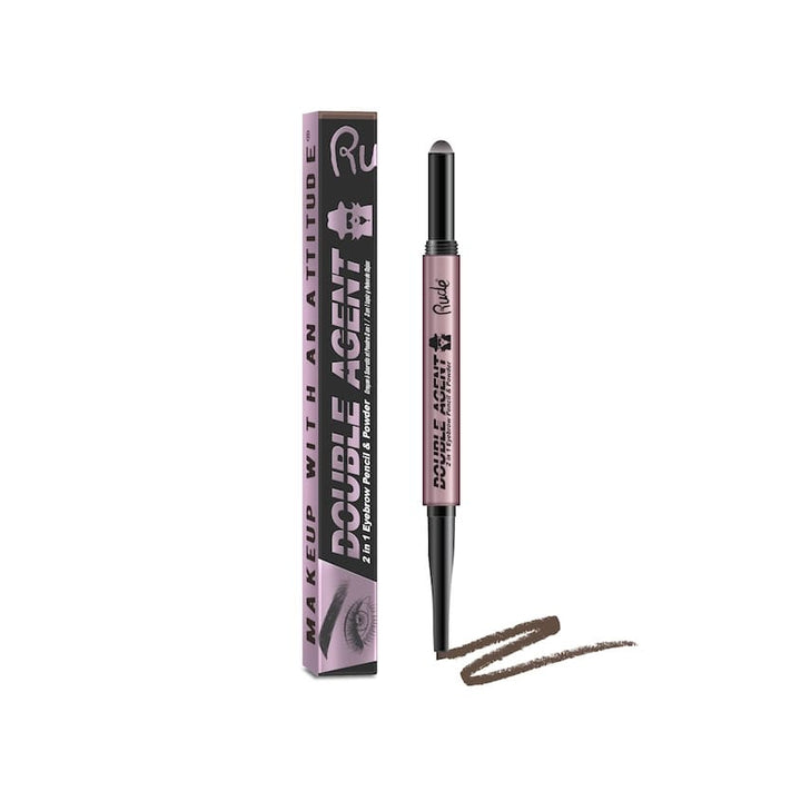 RUDE Double Agent 2 In 1 Eyebrow Pencil & Powder