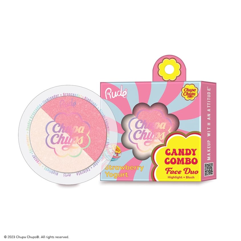 RUDE CANDY COMBO FACE DUO STRAWBERRY YOGURT 10G