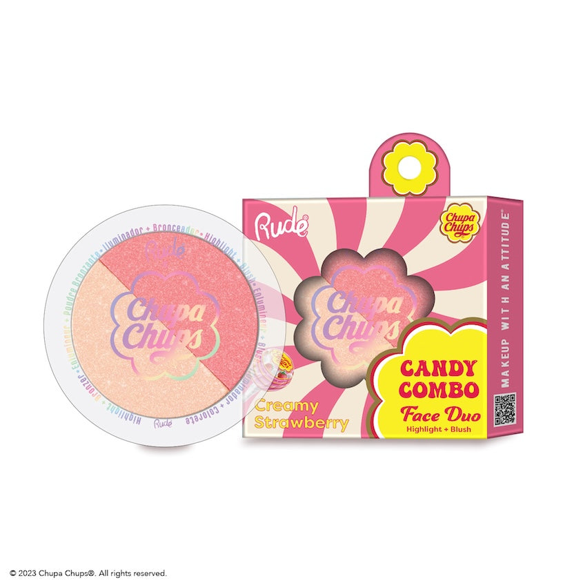 RUDE CANDY COMBO FACE DUO CREAMY STRAWBERRY 10G