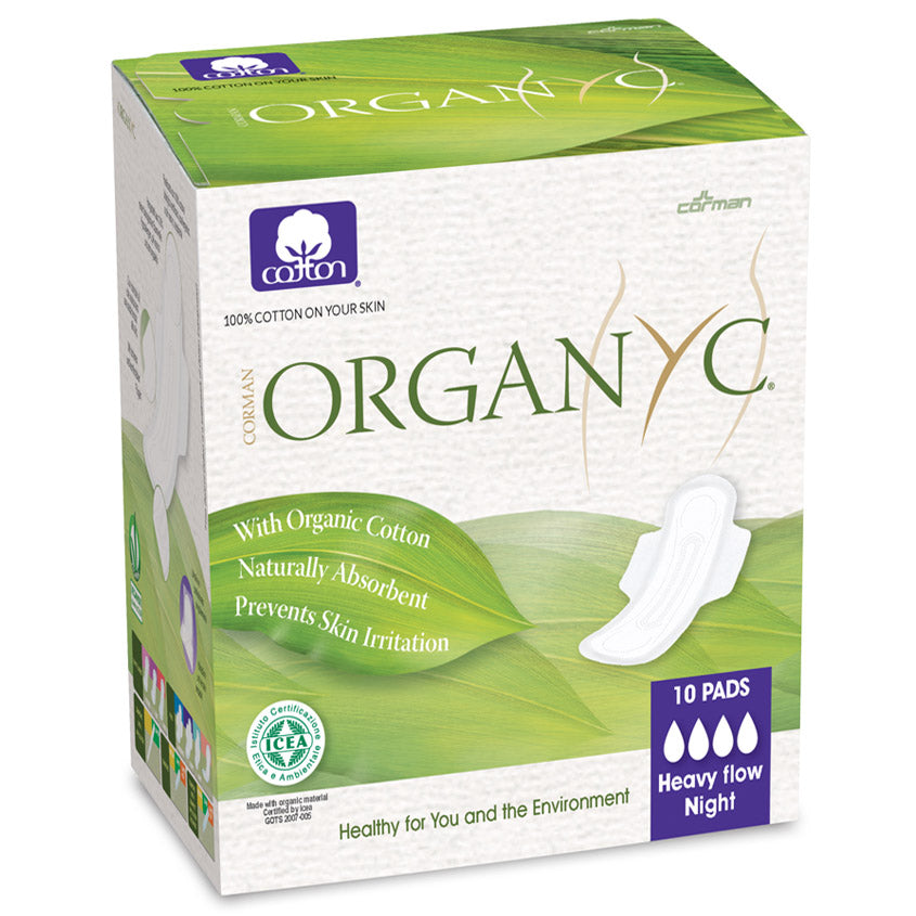 ORGANYC فوط ليلية رقيقة جدًا بأجنحة