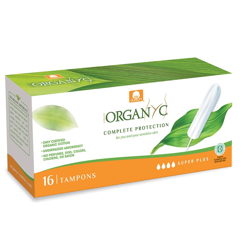 ORGANYC 100% ORGANIC COTTON DIGITAL TAMPONS - SUPER PLUS - O 16 PCS