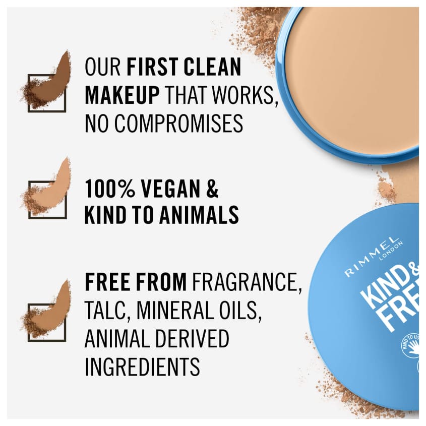 بودرة مضغوطة نباتية من Kind &amp; Free