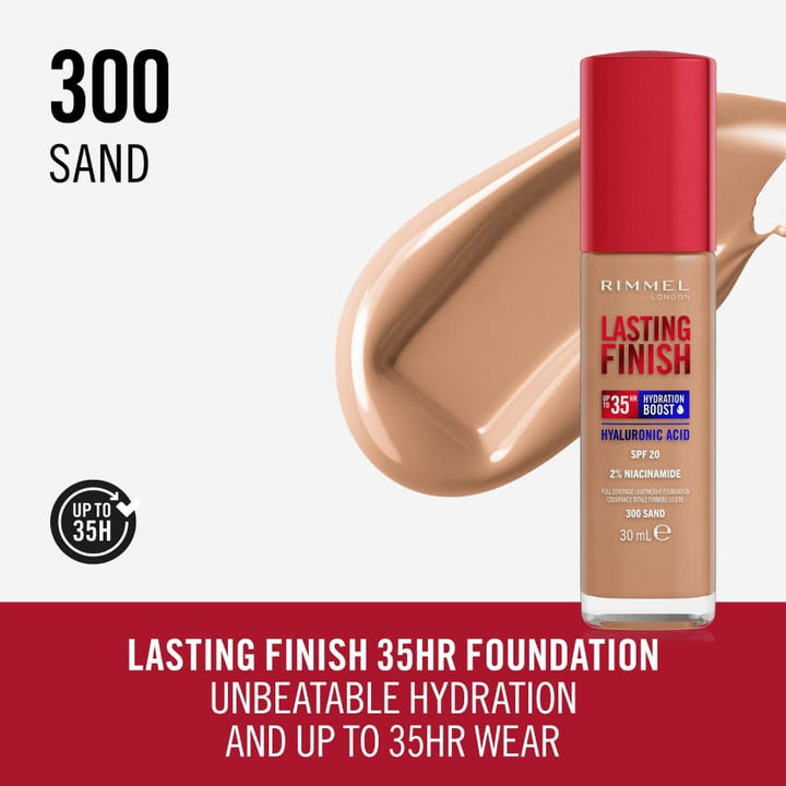 كريم أساس يدوم طويلاً بعامل حماية من الشمس SPF20