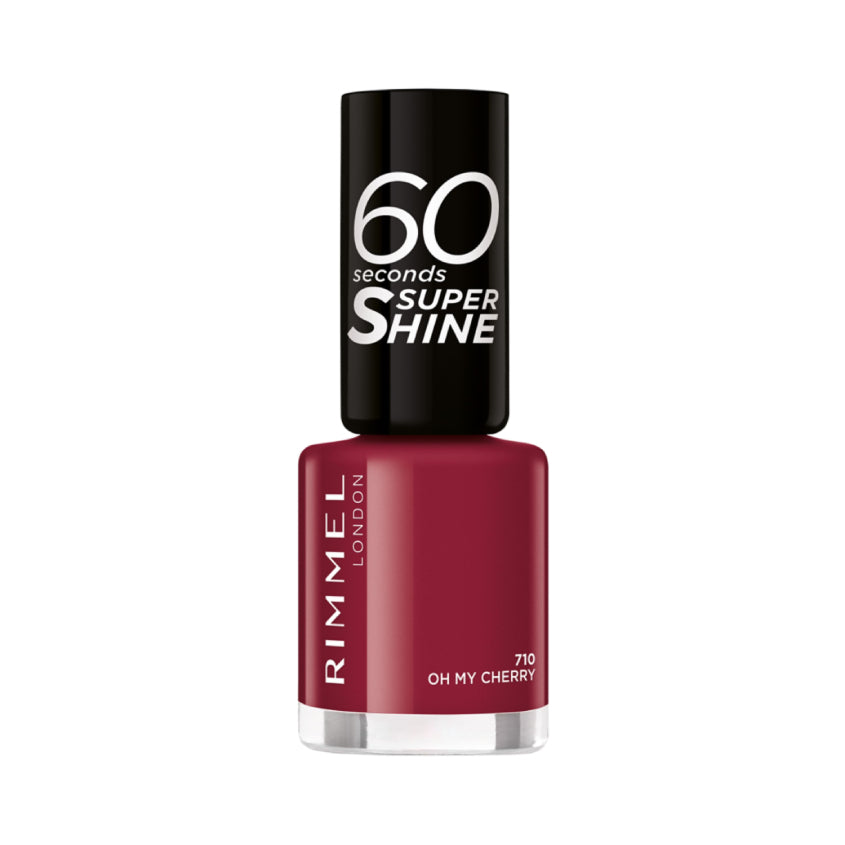 RIMMEL ريمل 60 سيكندز سوبر شاين نيل بوليش، 710 أوه ماي تشيري، 8 مل