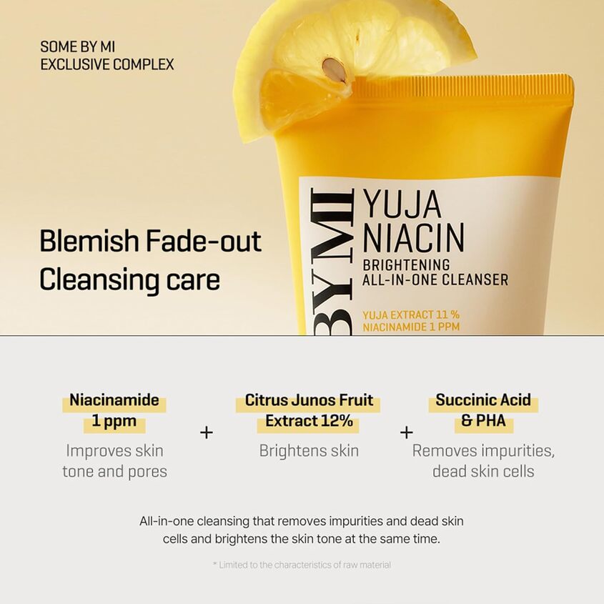 SOME BY MI YUJA NIACIN BRIGHTENING ALL-IN-ONE CLEANSER 100ML – free delivery