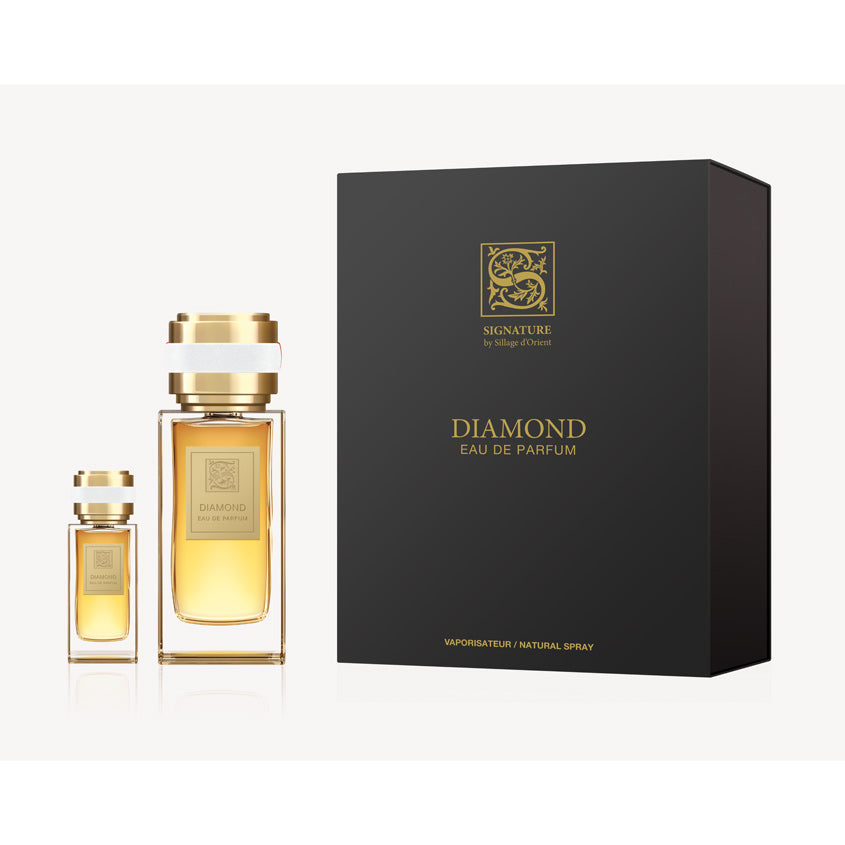 SIGNATURE BY SILLAGE D'ORIENT SET (DIAMOND EDP 100 ML + DIAMOND EDP 15 ML + FUNNEL)
