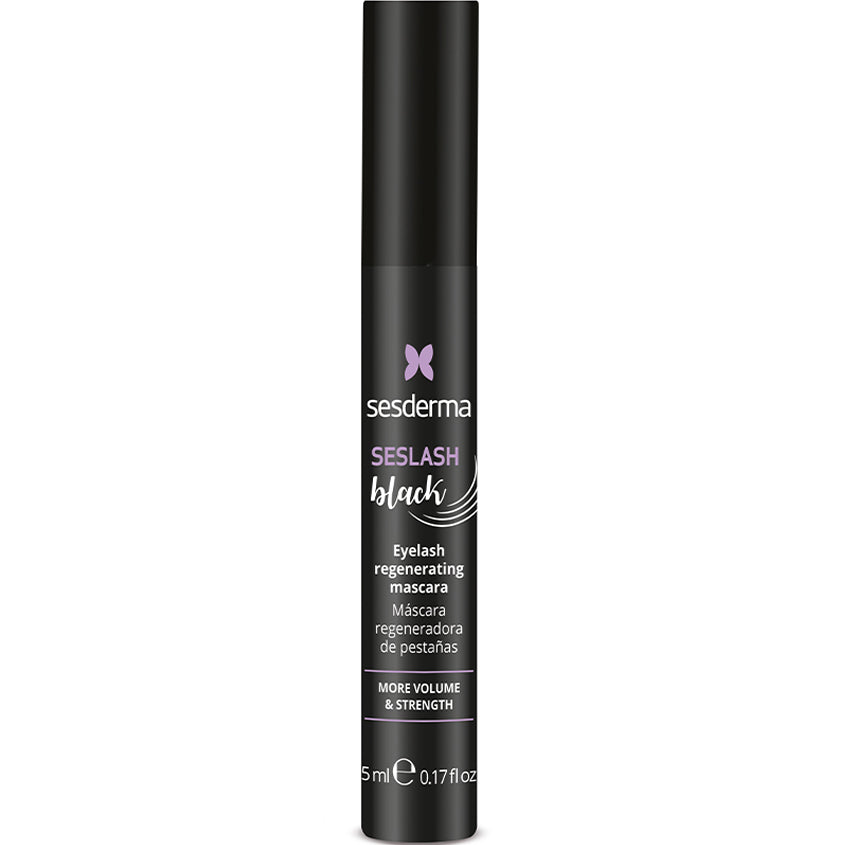 SESDERMA سيسدرما ماسكارا ترميمية مع تأثير الحجم والفصل سيسلاش، أسود، 5 مل