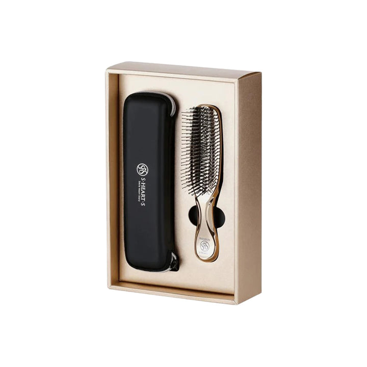 Hair brushes Scalp Brush World Premium Long - Champagne/Gold/Gift box)