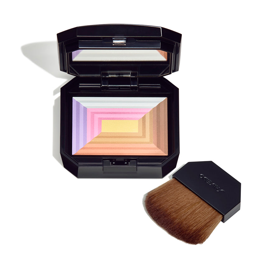 SHISEIDO بودرة مضغوطة بتأثير إشراقة، 7 ألوان مضيئة