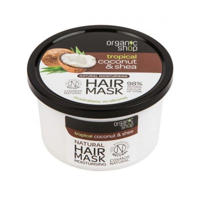 ORGANIC SHOP قناع الشعر بجوز الهند والشيا