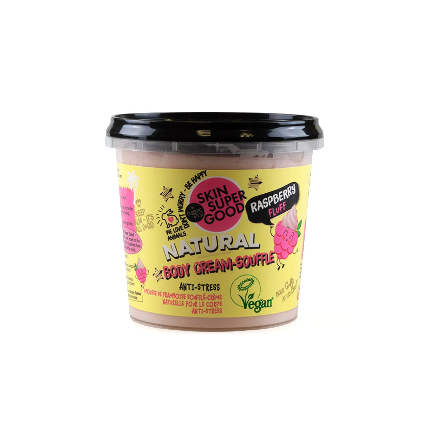 Skin Super Good Natural Body Cream-Souffle Raspberry Fluff