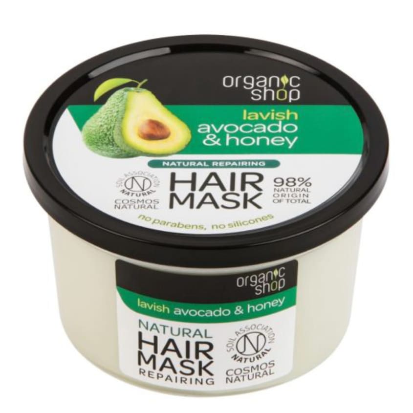 ORGANIC SHOP قناع الشعر بالأفوكادو والعسل