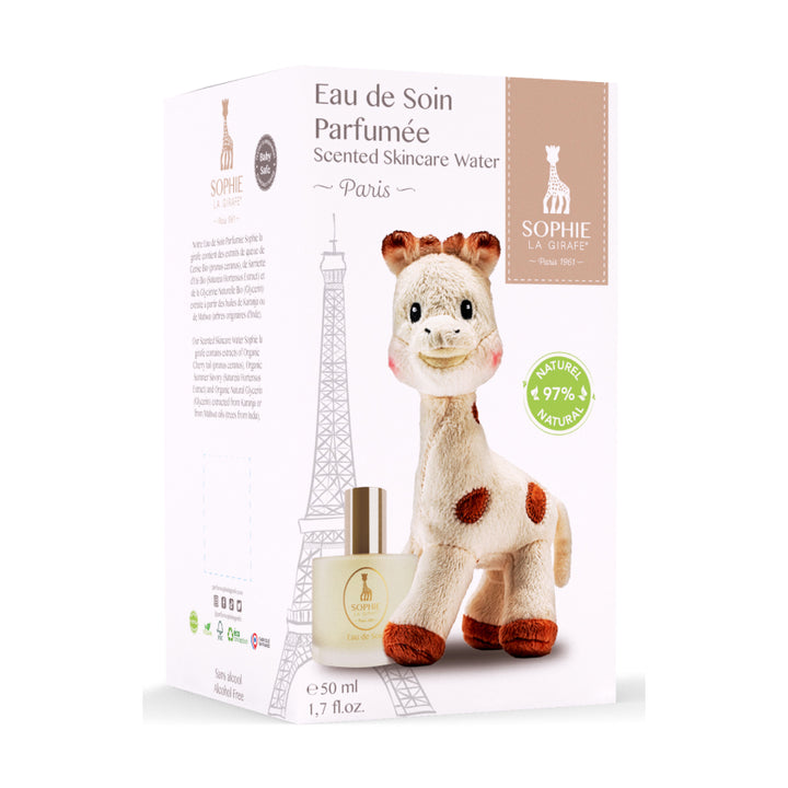 GIFT SET (SOPHIE LA GIRAFE EAU DE SOIN 50ML+SOPHIE JOUET DOUX 17 CM)