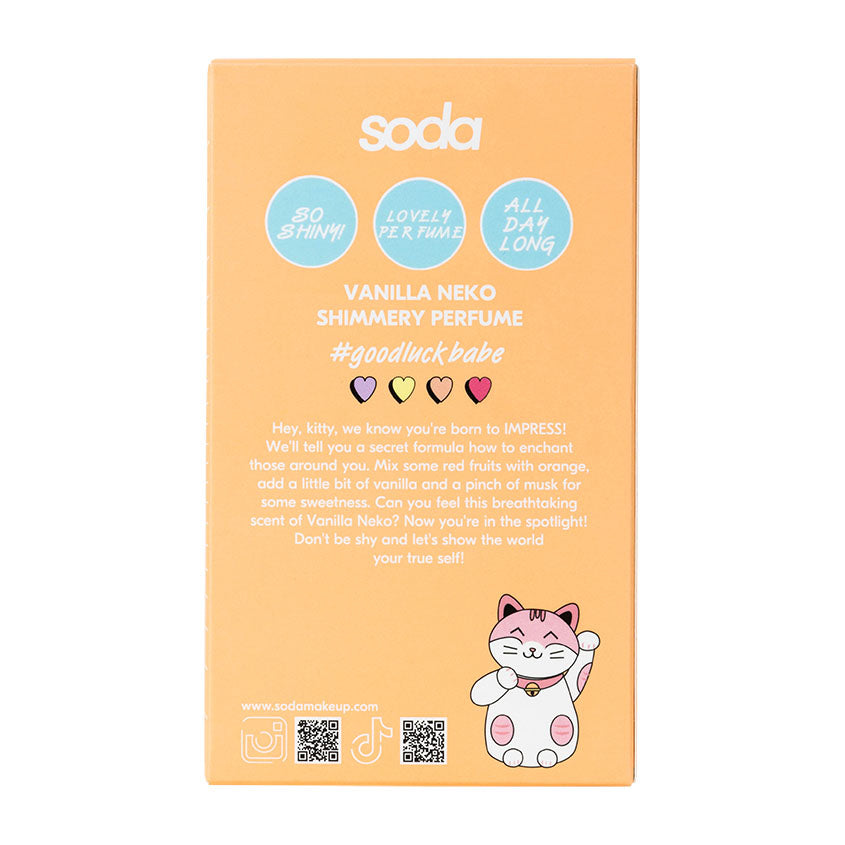 SODA VANILLA NEKO SHIMMERY PERFUME #goodluckbabe 100ml – online store