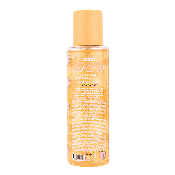 PEACH BLAST SHIMMER BODY MIST #boomshakalaka 165 ml