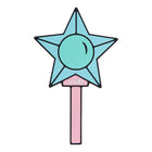مرآة مستحضرات التجميل بمقبض عصا سحرية #starbeauty