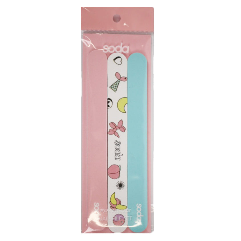 NAIL FILE SET, 3 PCS. SODA #prettynails