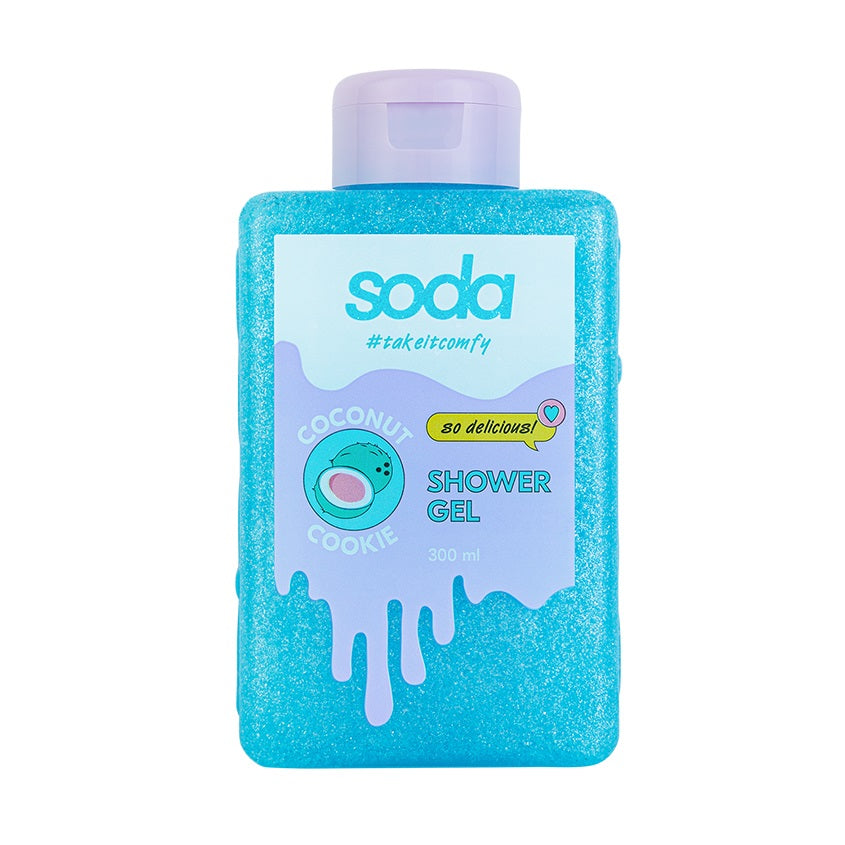 SODA سودا جل الاستحمام #تيكيتكمفي كوكي جوز الهند، 300 مل
