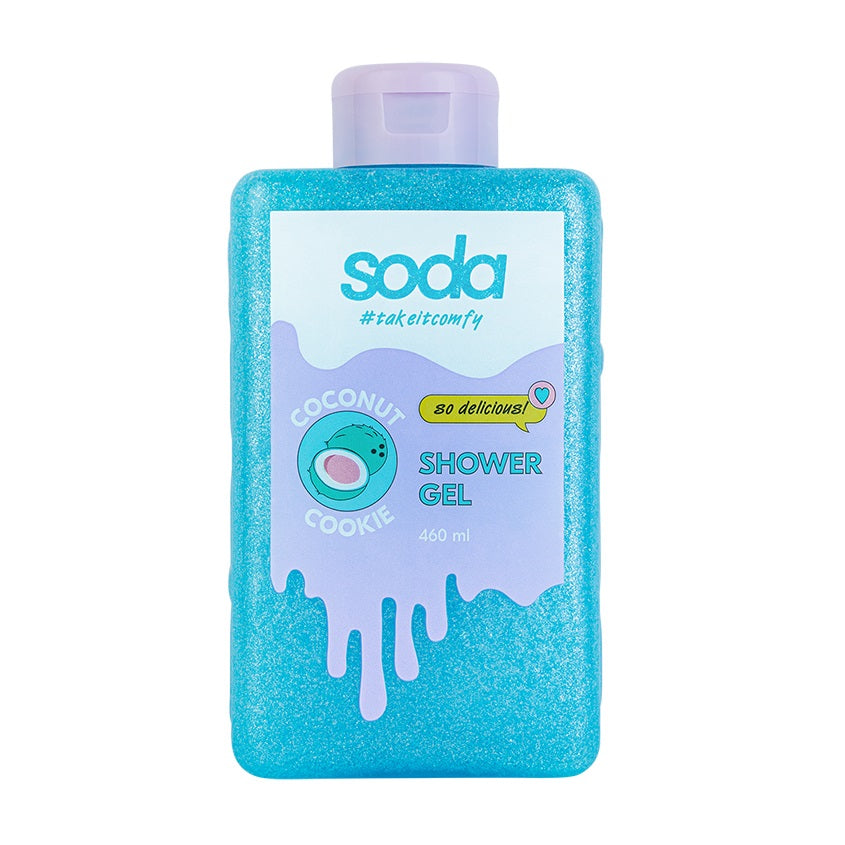 SODA سودا جل الاستحمام #تيكيتكمفي كوكونت كوكي، 460 مل