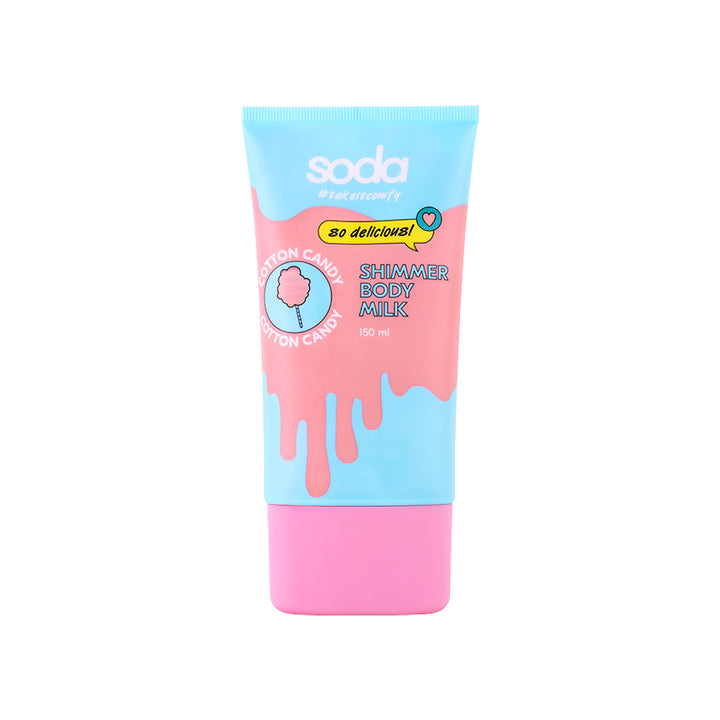 SHIMMER BODY MILK #takeitcomfy COTTON CANDY, 150 ml