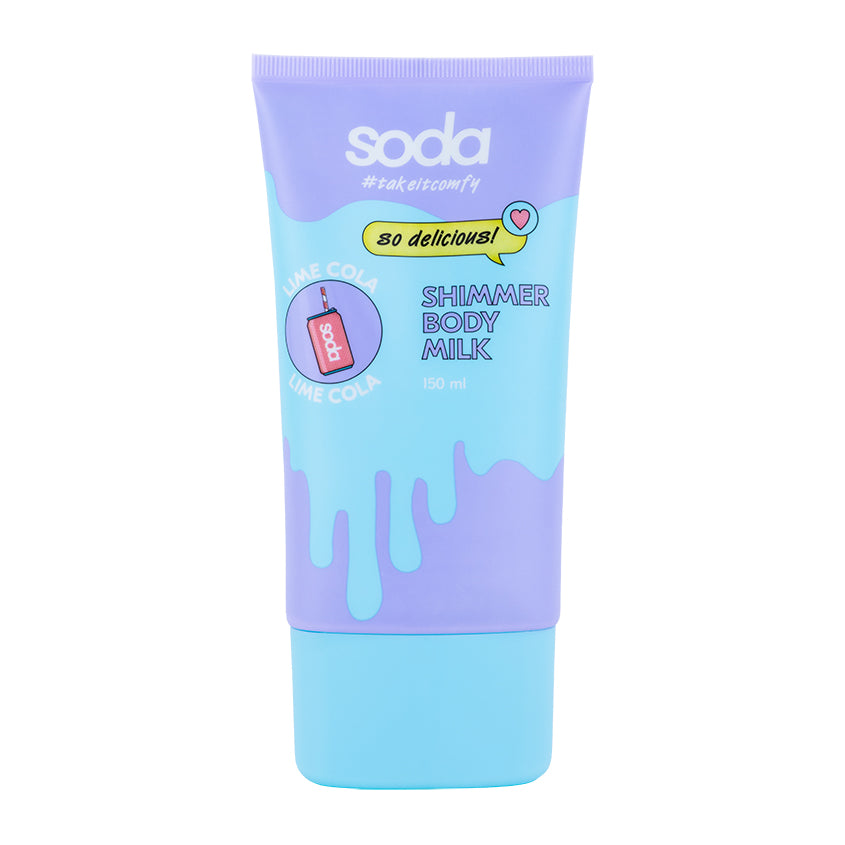SODA SHIMMER BODY MILK #takeitcomfy LIME COLA, 150 ml