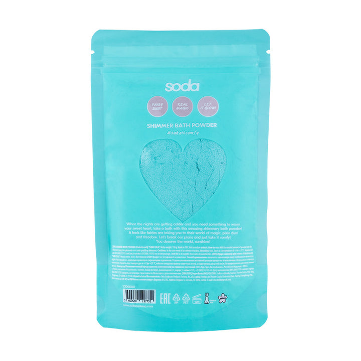 SHIMMER BATH POWDER #takeitcomfy LIME COLA, 150 g