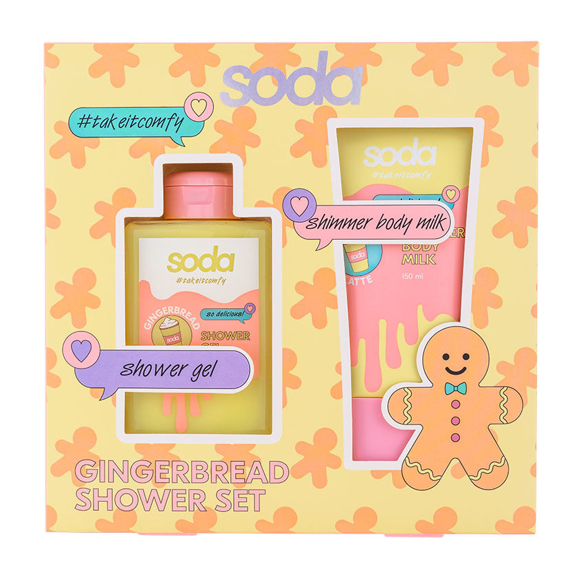 SODA سودا جينجربريد شاور سيت #تاكيتكومفي، 2 قطع