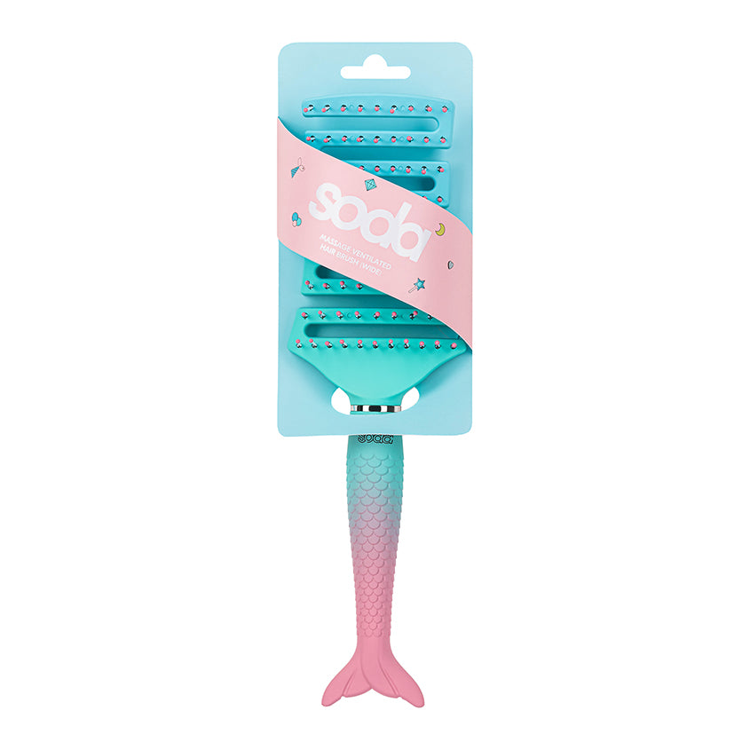 SODA فرشاة شعر تدليك واسعة جيدة التهوية #mermaidhair
