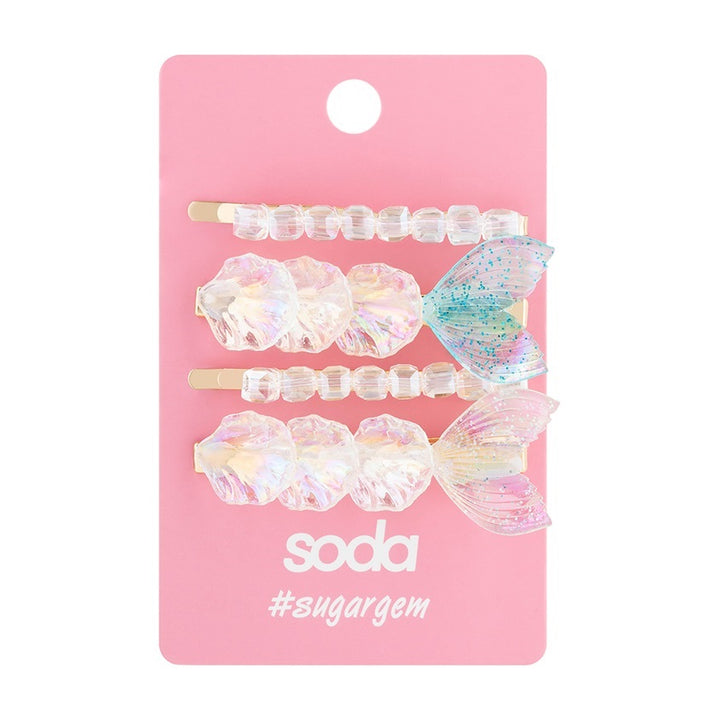 MERMAID HAIR CLIPS 4 pcs #sugargem