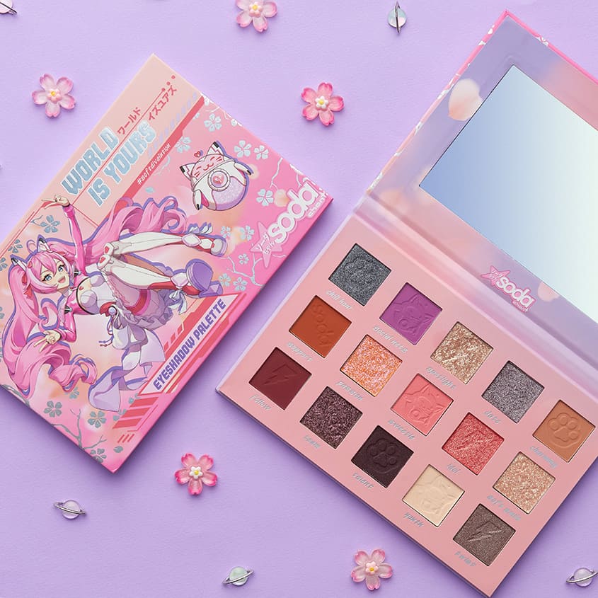 SODA WORLD IS YOURS EYESHADOW PALETTE #softdivalution – free delivery