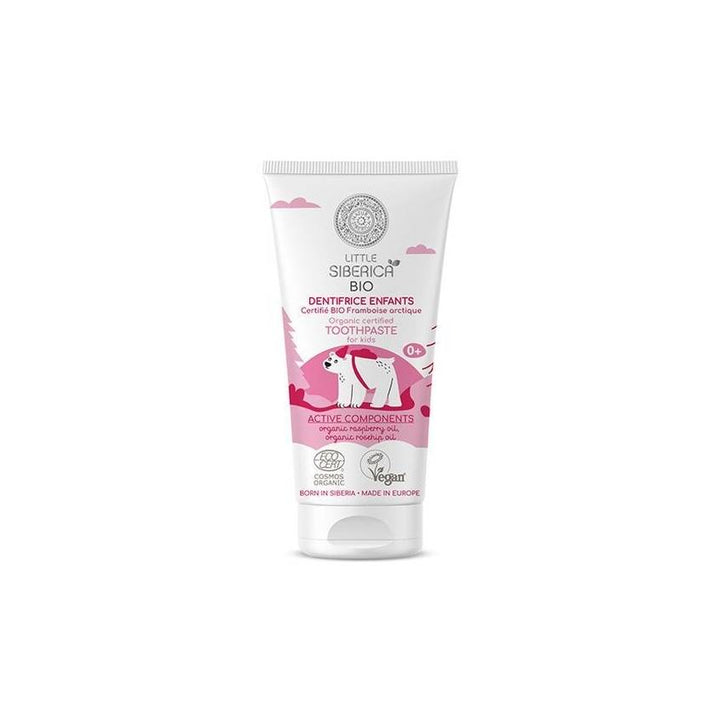 LITTLE SIVERICA Organic Toothpaste for Kids Arctic Raspberry