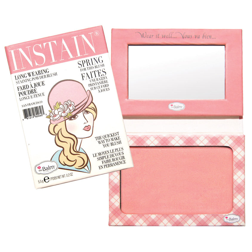 THEBALM LONG-WEARING POWDER STAINING BLUSH INSTAIN HOUNDSTOOTH 6,5