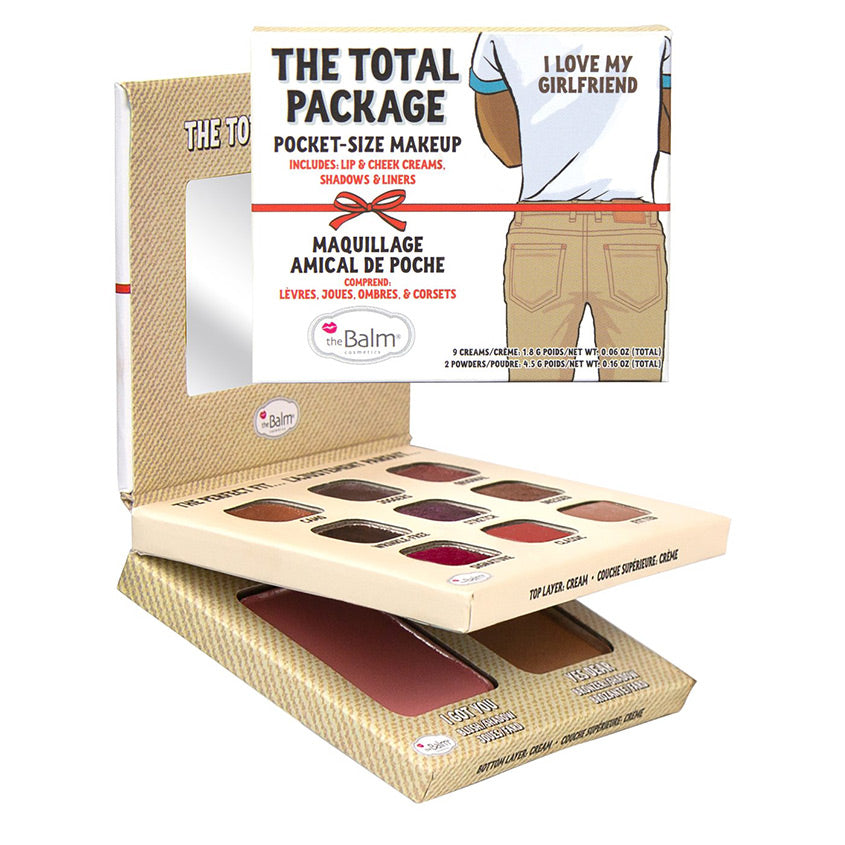 THEBALM POCKET-SIZE PALETTE THE TOTAL PACKAGE I LOVE MY GIRLFRIEND 9 G