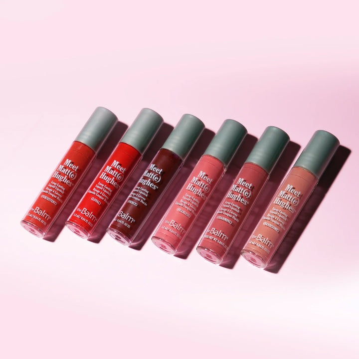 THEBALM Set of 6 Shades Mini Liquid Matte Lipsticks Meet Matt(e) Hughes Miami