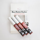 THEBALM مجموعة أحمر شفاه سائل مطفي صغير من ذا بالم، مكونة من 3 ألوان، ميت مات هيوز – شراء أونلاين