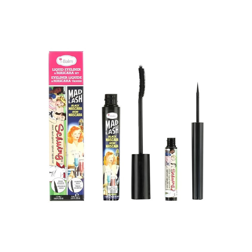 THEBALM ذا بالم شوينغ ليكويد آيلاينر أند ماد لاش ماسكارا سيت، أسود، 8 مل + أسود، 1.7 مل – شراء أونلاين