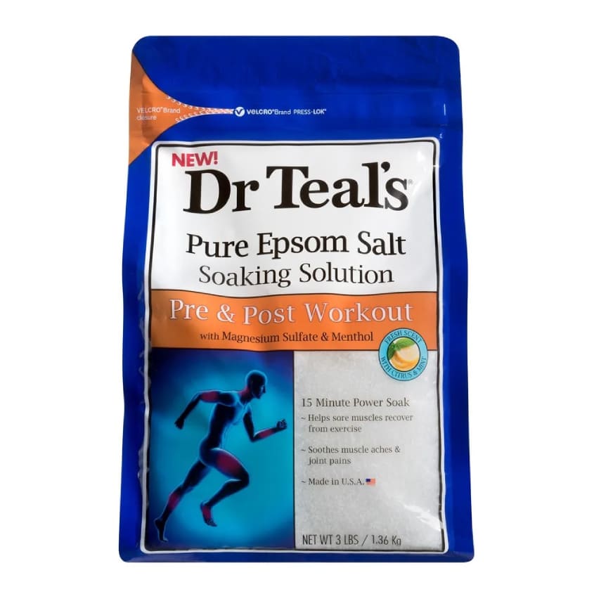 DR TEAL'S محلول نقع ملح إبسوم النقي من دكتور تيلز قبل وبعد التمرين – شراء أونلاين