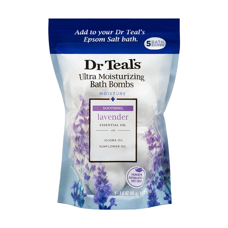 DR TEAL'S LAVENDER BOMBS 5CT  45 GM