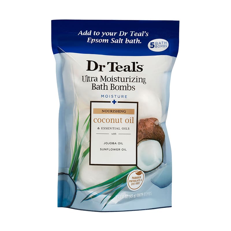 DR TEAL'S COCONUT MSTR 1.6OZ BOMB 5CT 45 GM