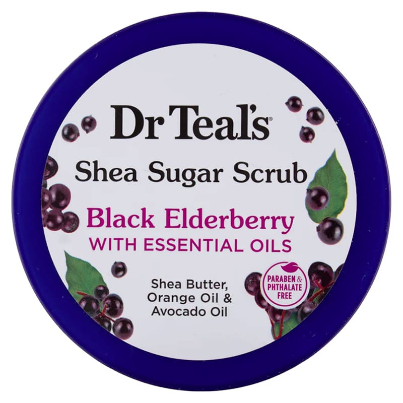 DR TEAL'S BLACK ELDERBERRY SUGAR SCRUB 538 GM – buy online