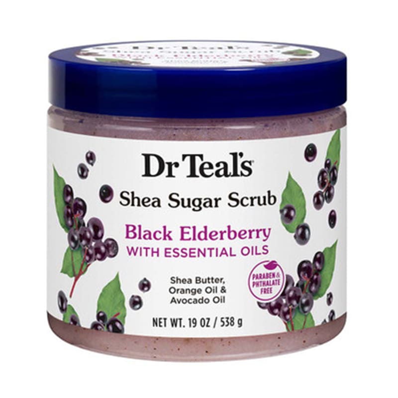 DR TEAL'S BLACK ELDERBERRY SUGAR SCRUB 538 GM