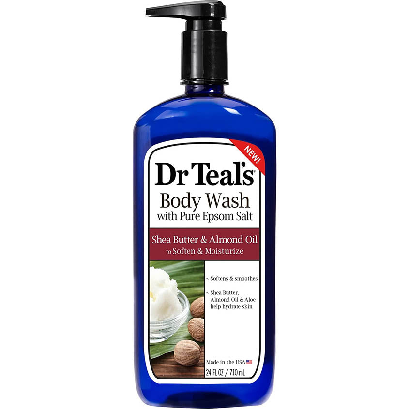 DR TEAL'S دي آر تيلز شيا بتر أند ألموند أويل بودي واش، 710 مل