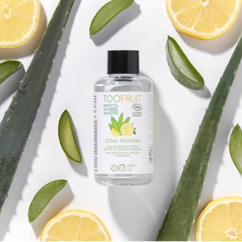 TOOFRUIT JOLIES MIMINES NAIL POLISH REMOVER LEMON-ALOE-VERA 5+ 100ML – buy online