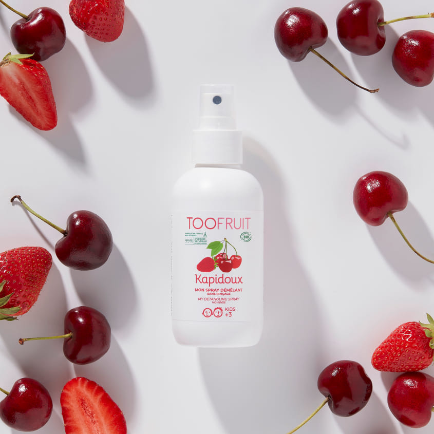 TOOFRUIT KAPIDOUX MON SPRAY DEMELANT FRAISE-CERISE 125ML – online store