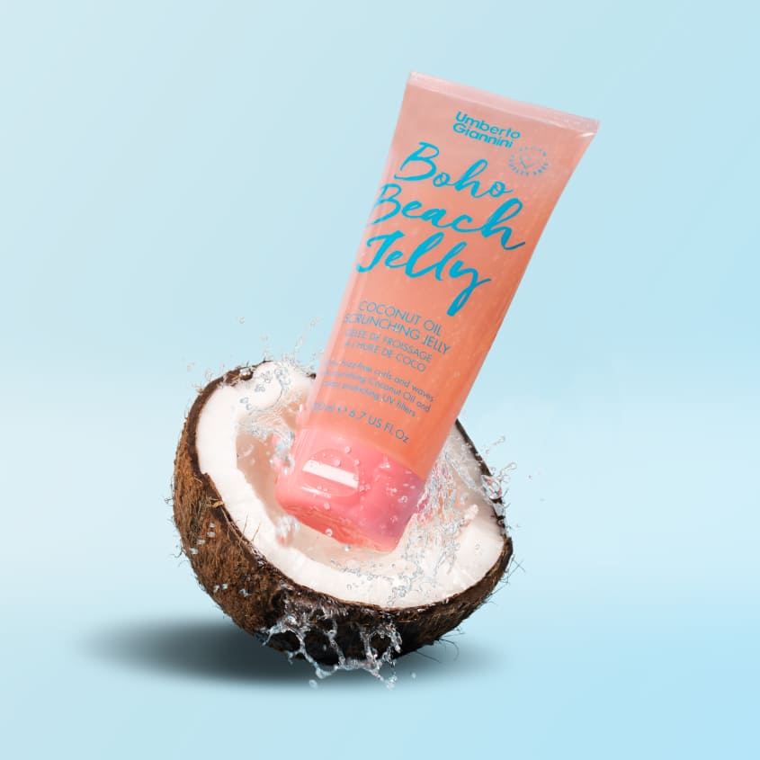 UMBERTO GIANNINI BOHO BEACH JELLY COCONUT OIL SCRUNCHING JELLY 200ML – free delivery