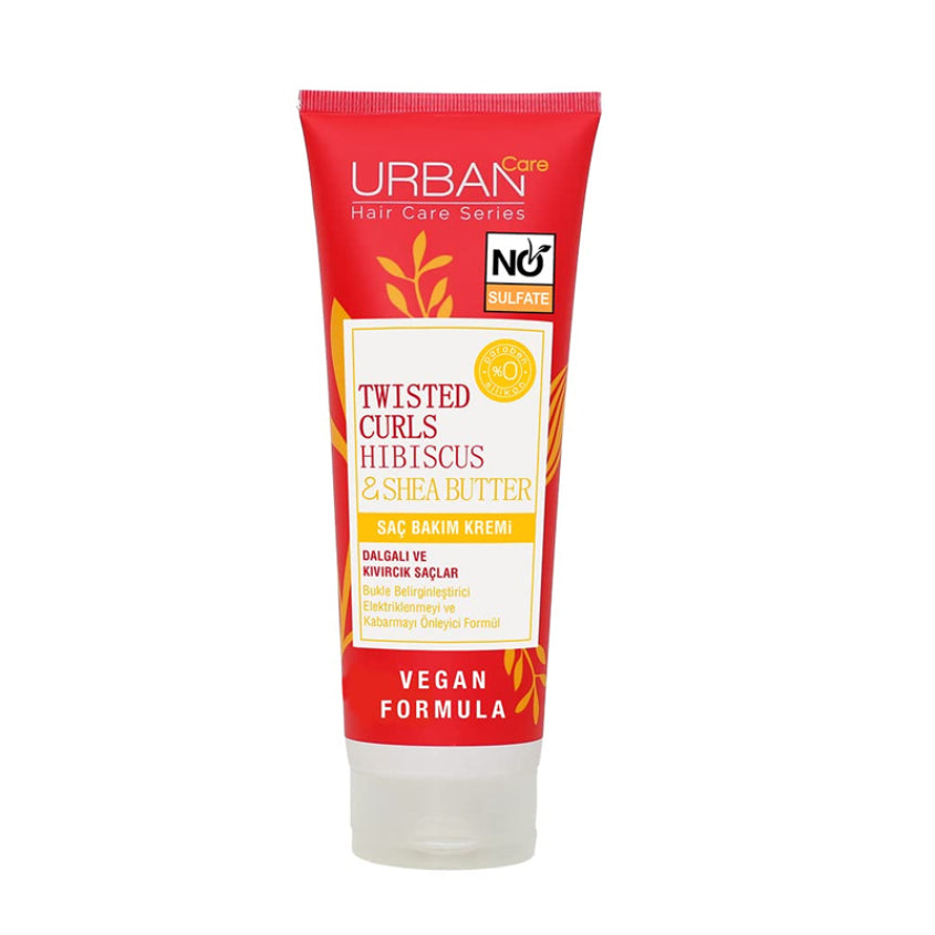 بلسم URBAN CARE Twisted Curls بخلاصة الكركديه وزبدة الشيا بدون كبريتات